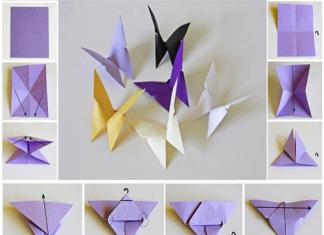 Как сделать бабочек на стену своими руками Как сделать бабочки из бумаги и схеми